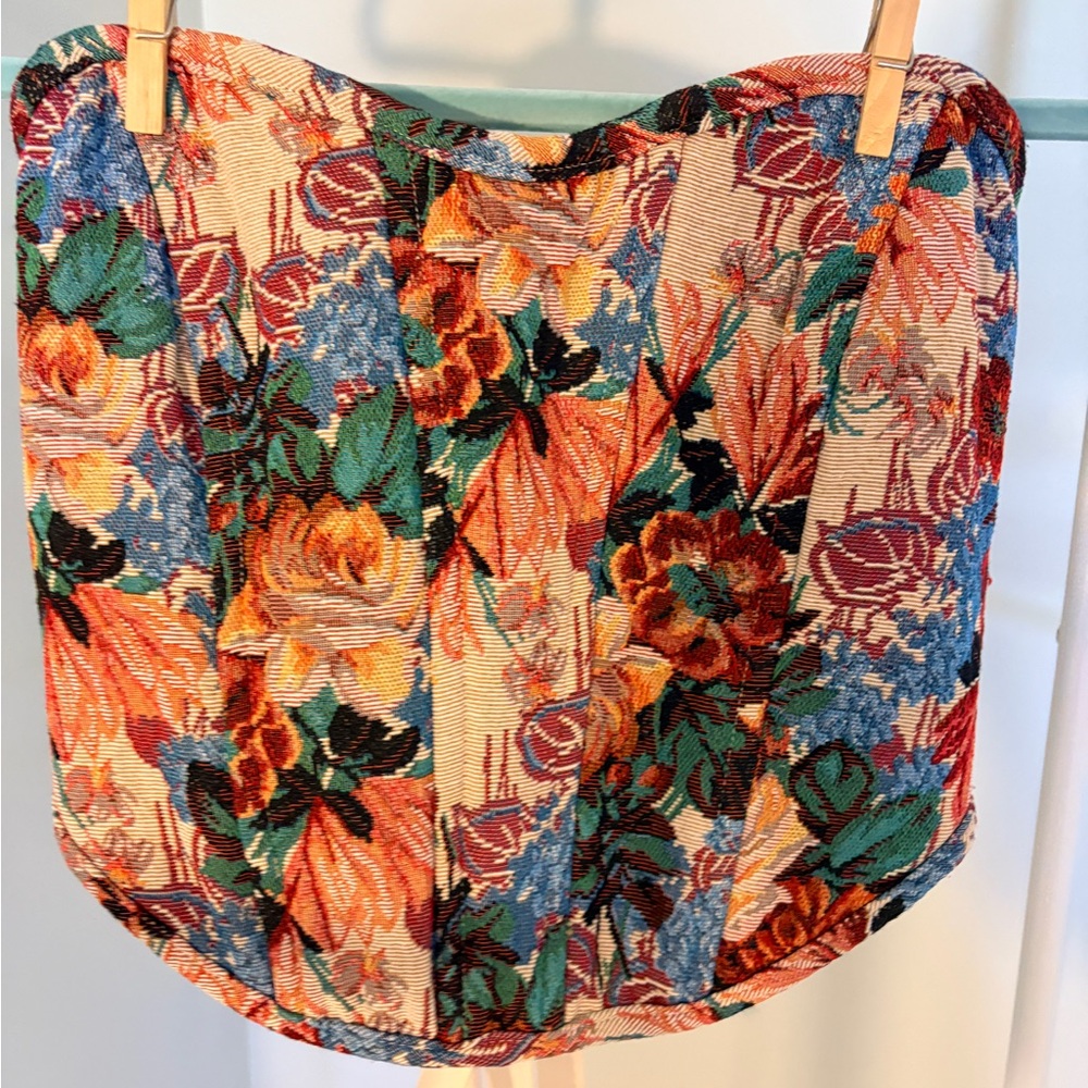 American Threads Floral Tapestry Corset - Multicolor - Picture 3 of 10
